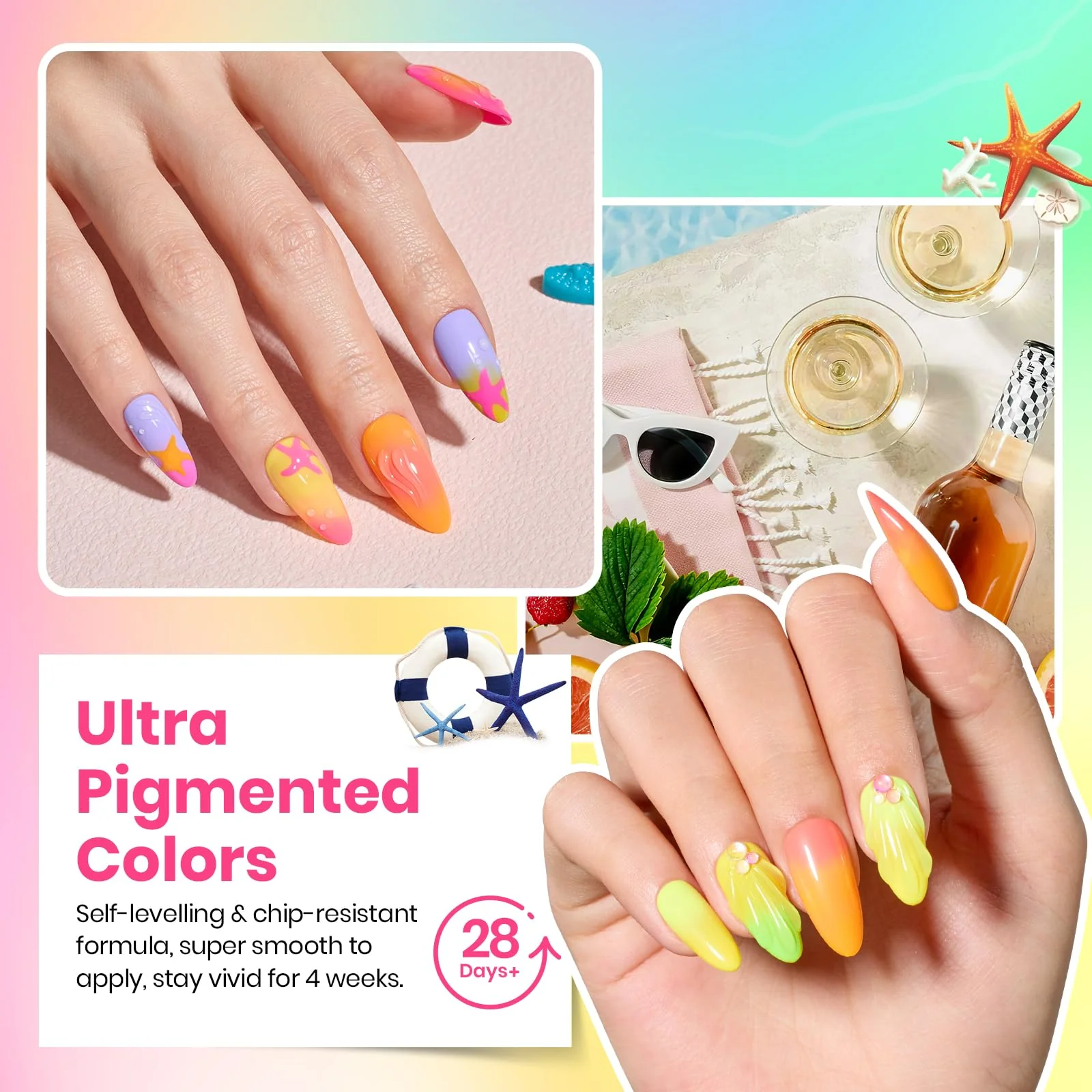 High Closs Shine | 36 Nail Gel Polish Colors Summer Nails - Image 5