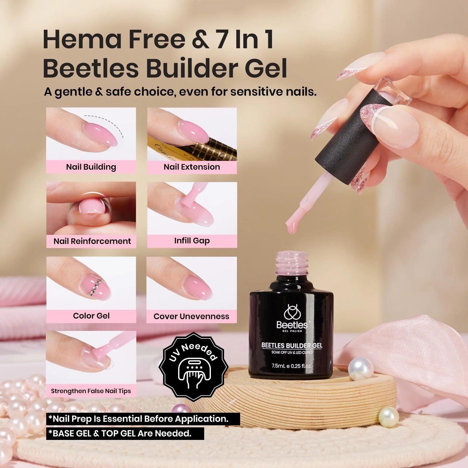 Jelly Builder Gel-6 Colors Builder Nail Gel Set - Image 2