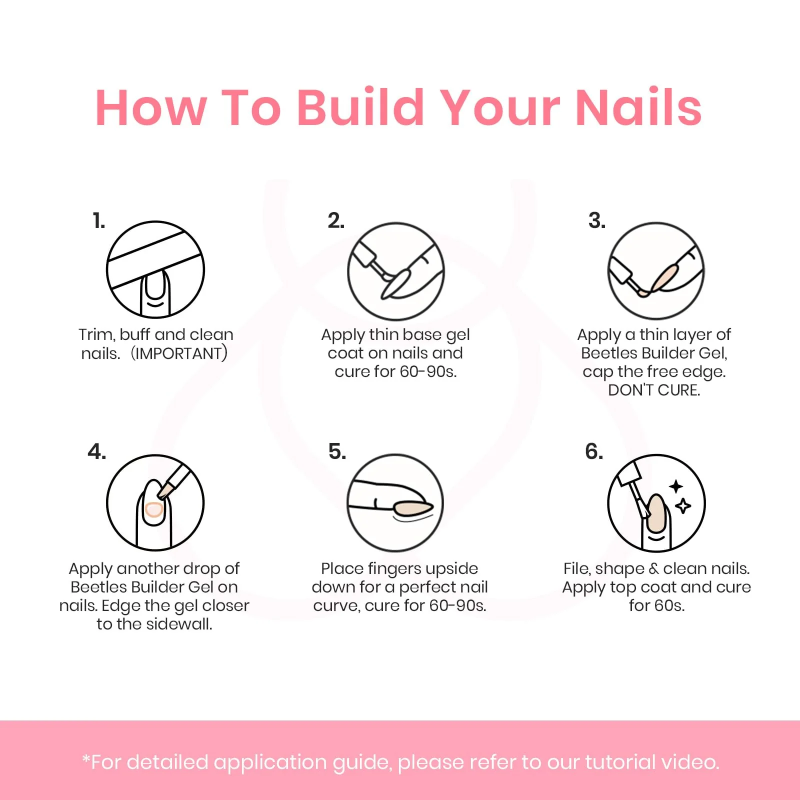Jelly Builder Gel-6 Colors Builder Nail Gel Set - Image 6