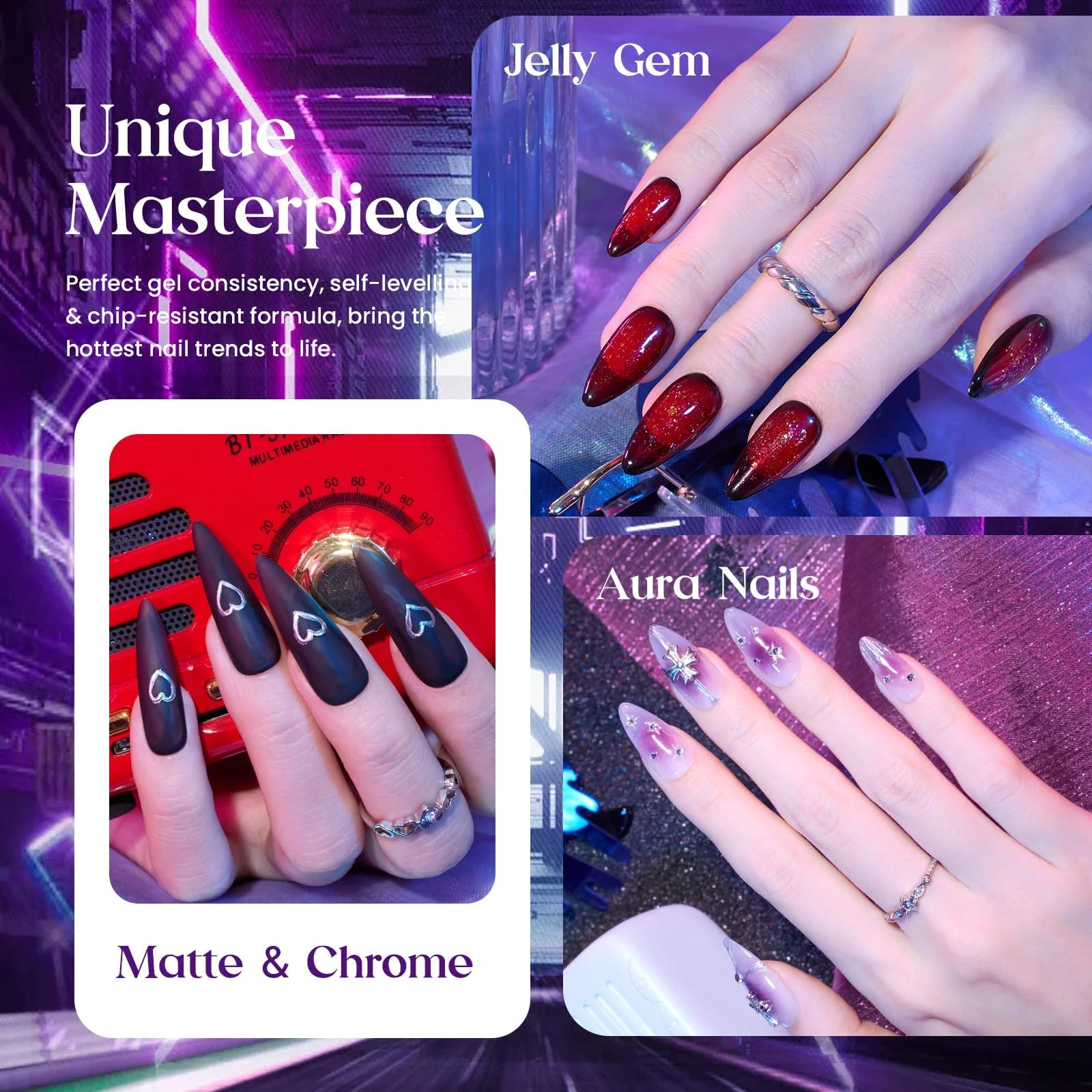 Jelly Magic -  6 Colors Summer Gel Nail Polish - Image 4