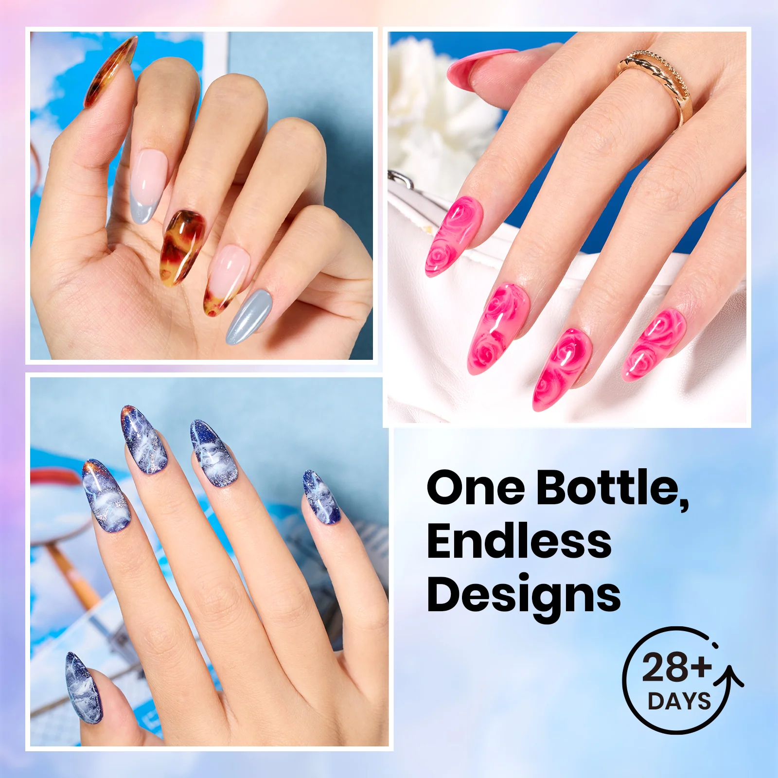 Beetles Stay Shining Gel Polish Aura Bloom-15ml of Blossom Within - Image 5