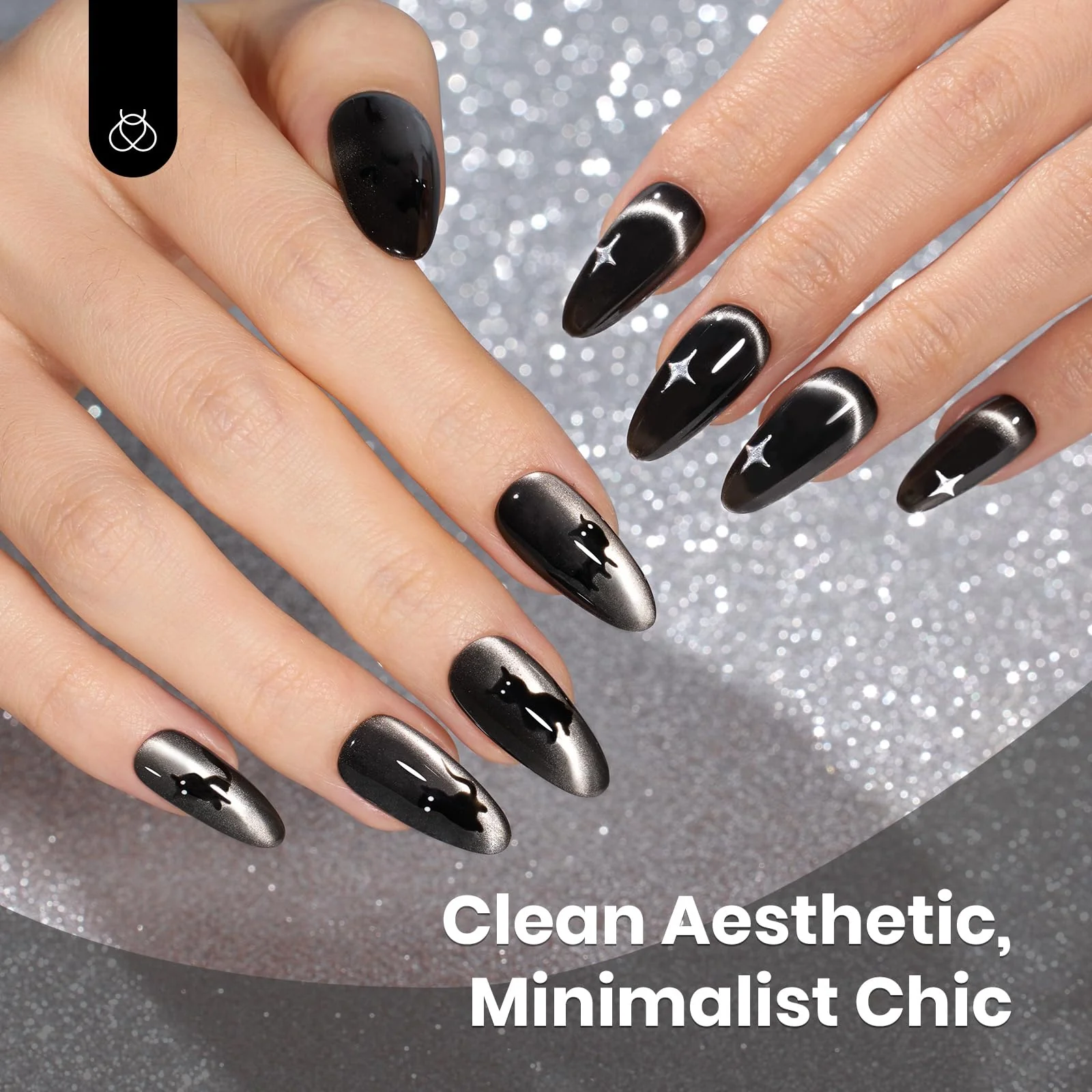Midnight Sands Cat Eye - 15ml Gel Polish Silver Nail Colors - Image 4