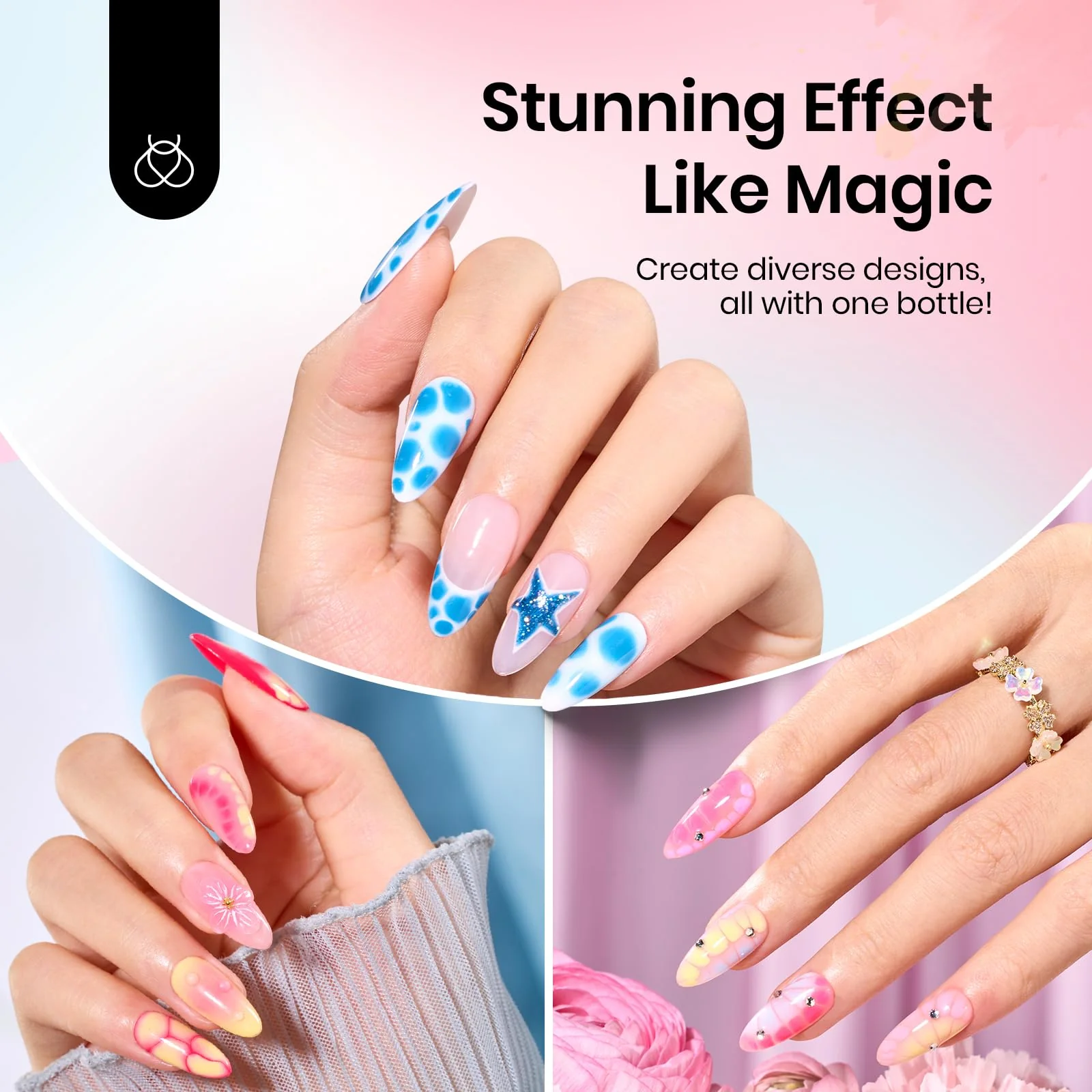 Nail Blooming Gel Polish for Spreading Effect 10ML - Image 2