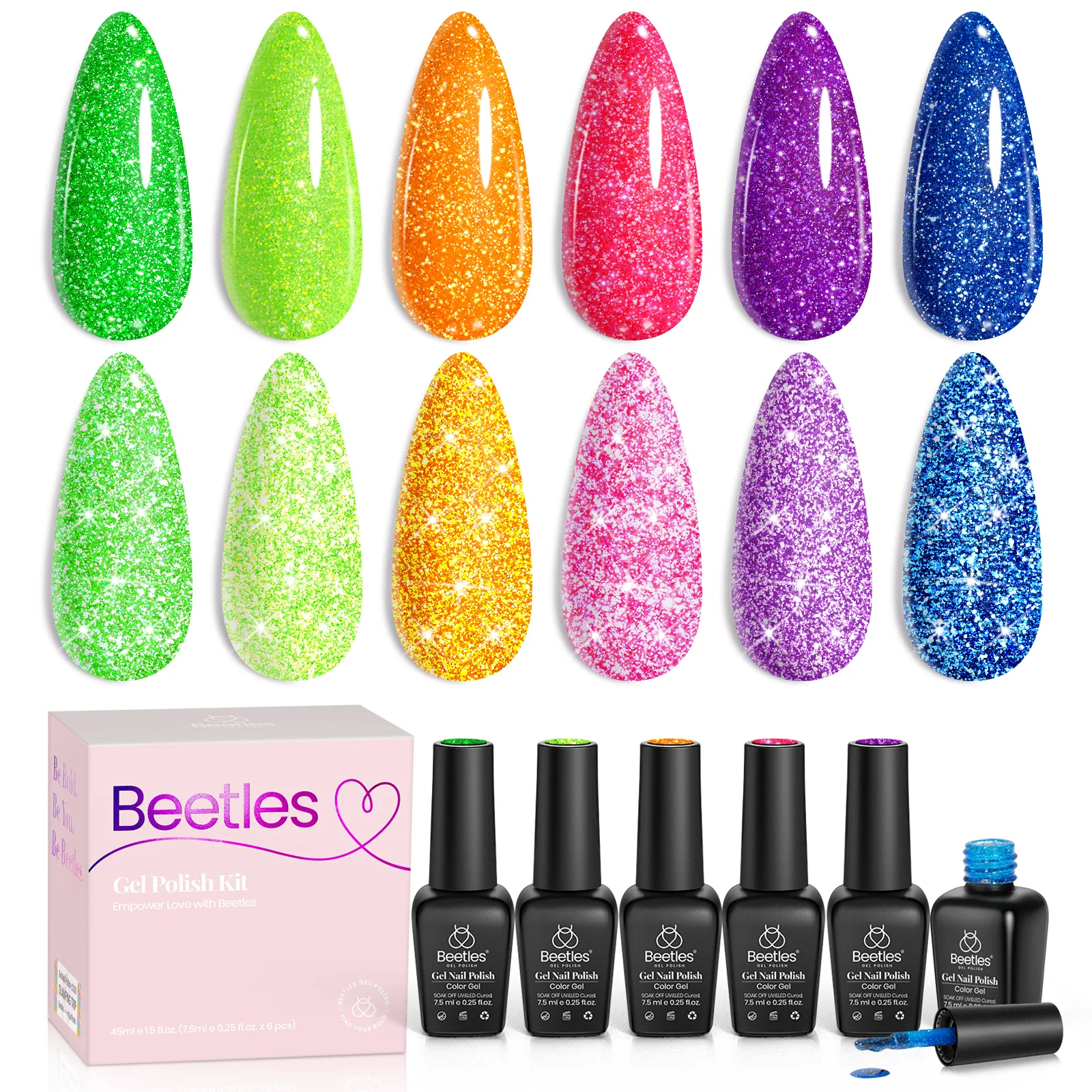 Neon Carnival | 6 Colors Gel Polish Set Summer Nails - Image 8