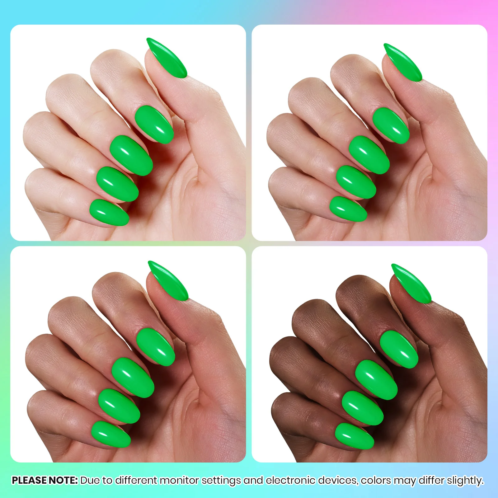Neon Summer Gel - 25 Gel Colors Set Summer Nails Rainbow - Image 4