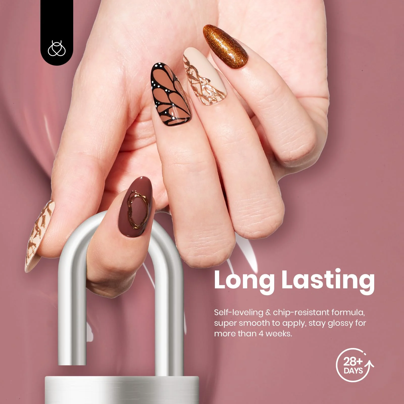 Nude Gel Nail Polish Set Nails  - Colorful Bottle 6 Color Each 15ml Summer Nails  Gel Polish - Image 4