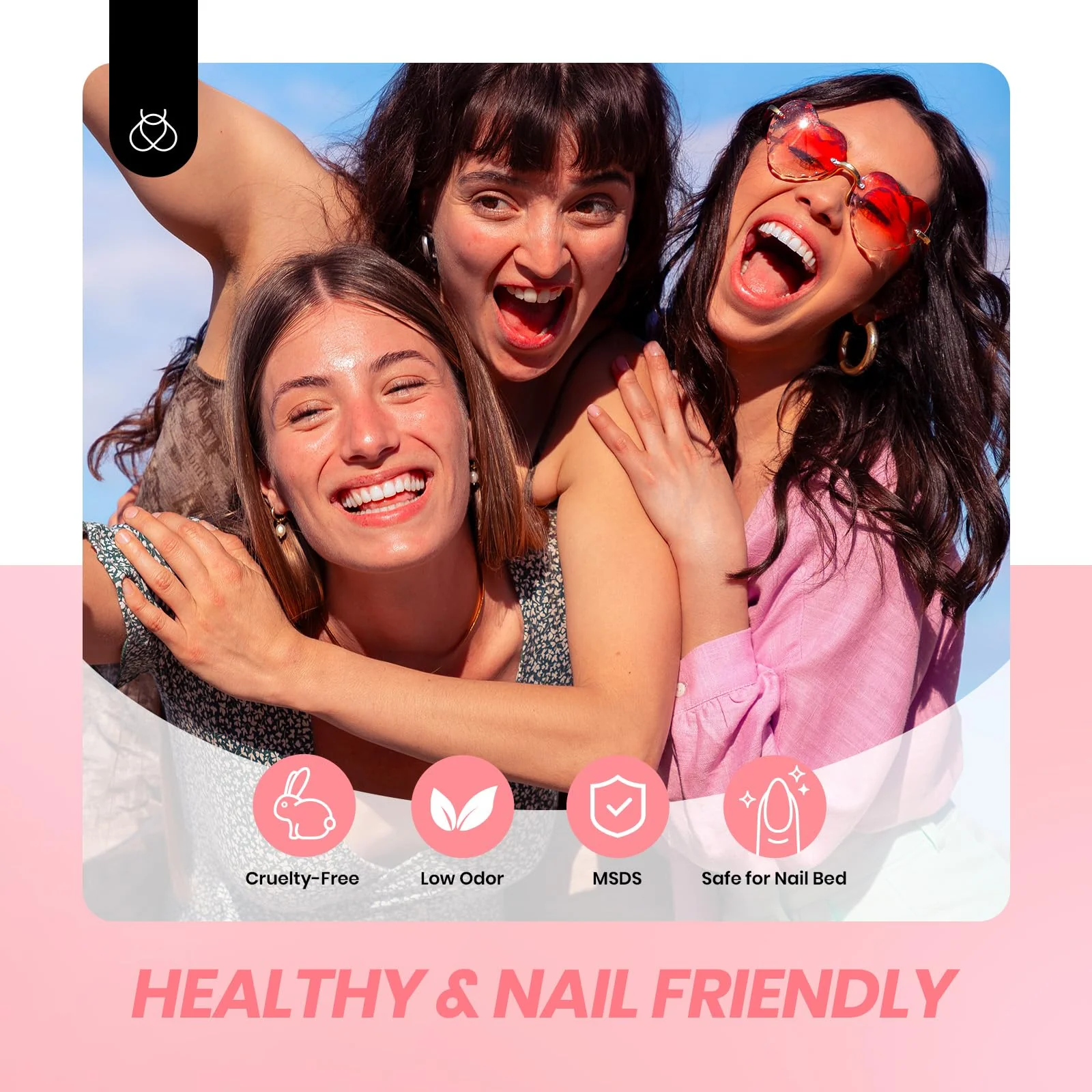 Peach Sparkle | Color Base Nails Nude Ge Gel Polish 6 Colors Summer Nails Set - Image 6