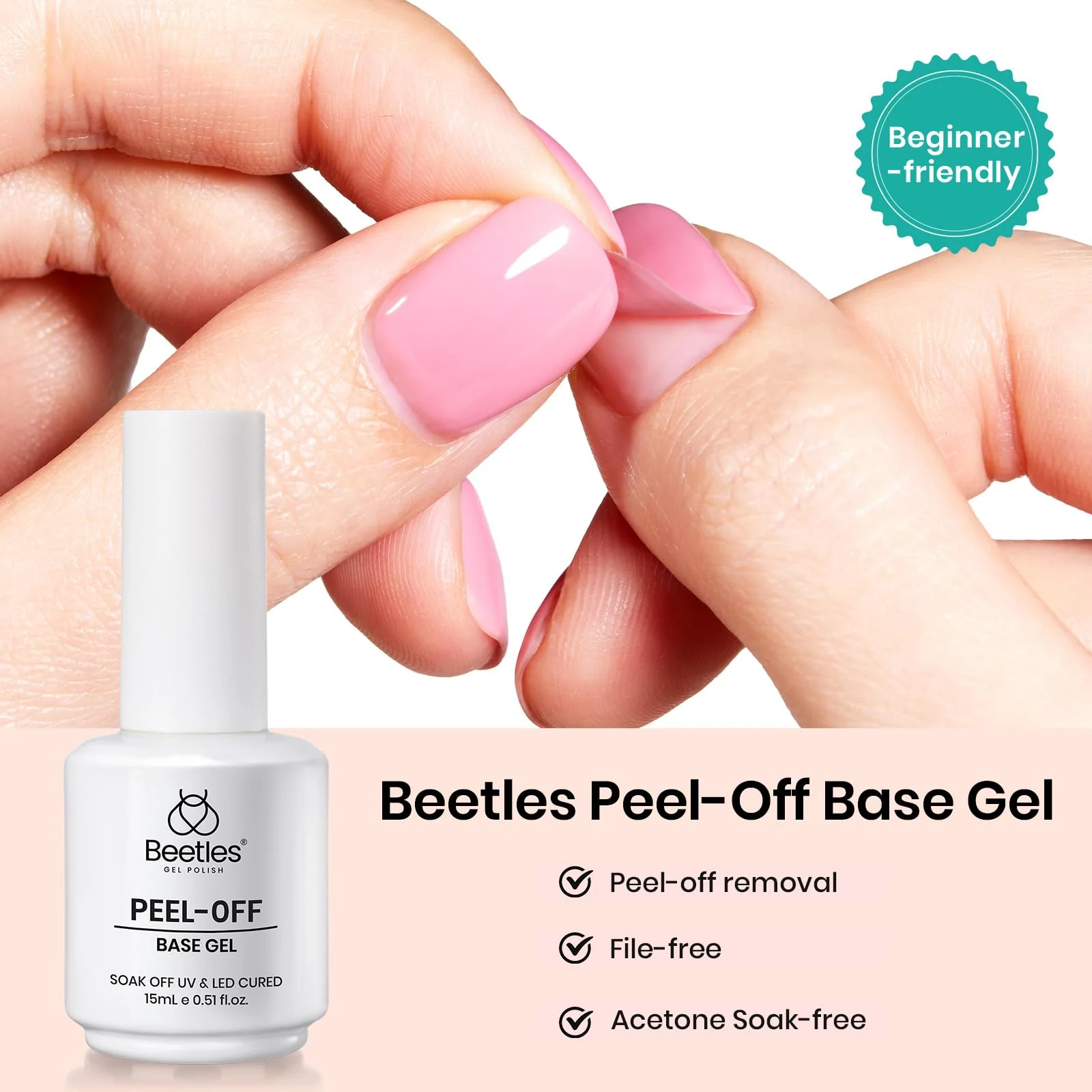 Peel Off Base Coat Gel | 15ML - Image 2