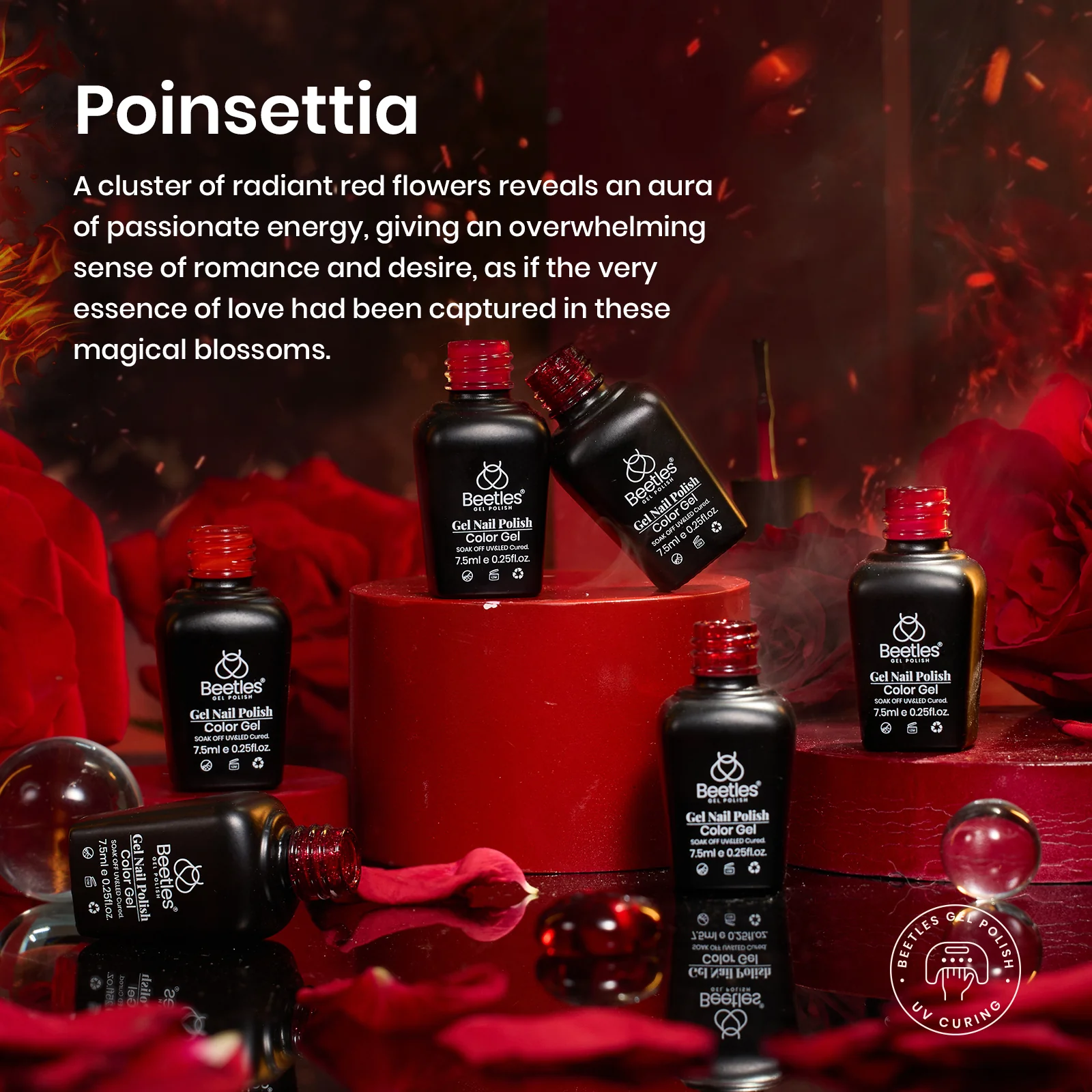 Poinsettia Love| 6 Colors Gel Polish Set - Image 2