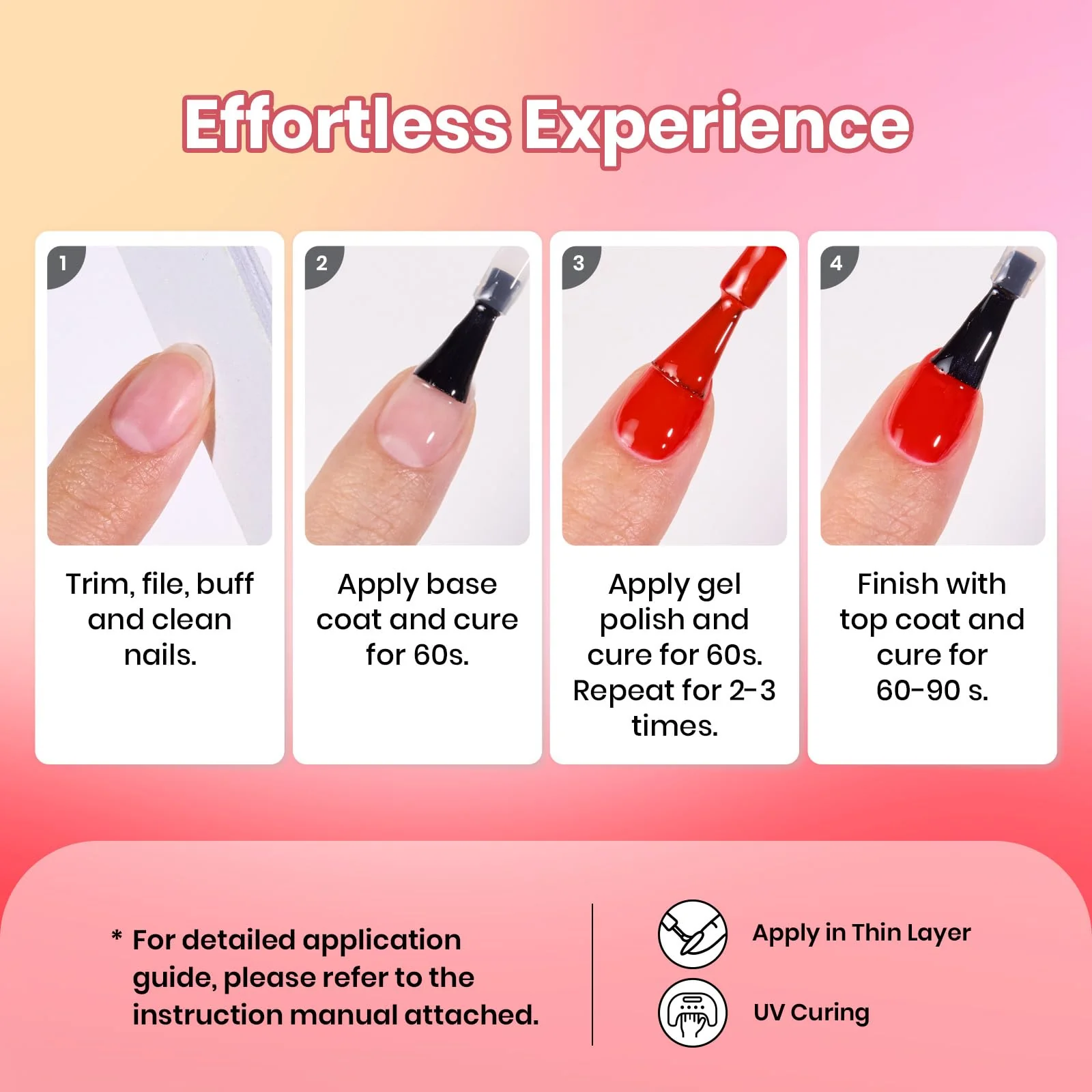 Prime Crimson Horizon -  6 Colors Burgundy Bloody Red Pink Gel Polish Set - Image 7
