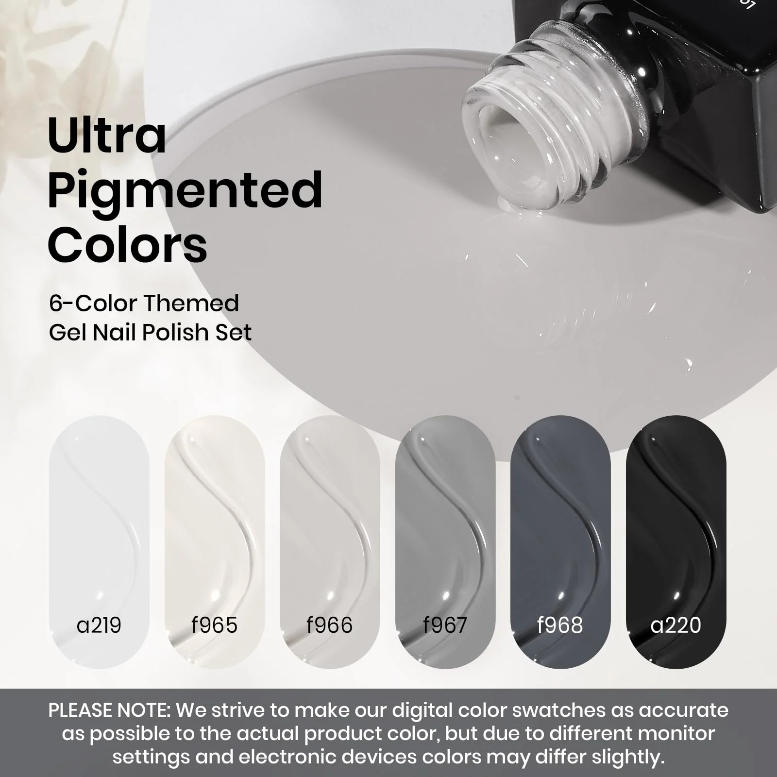 Prime High Gloss Shine - 6 Color Gel Nail Polish Kit - Image 2