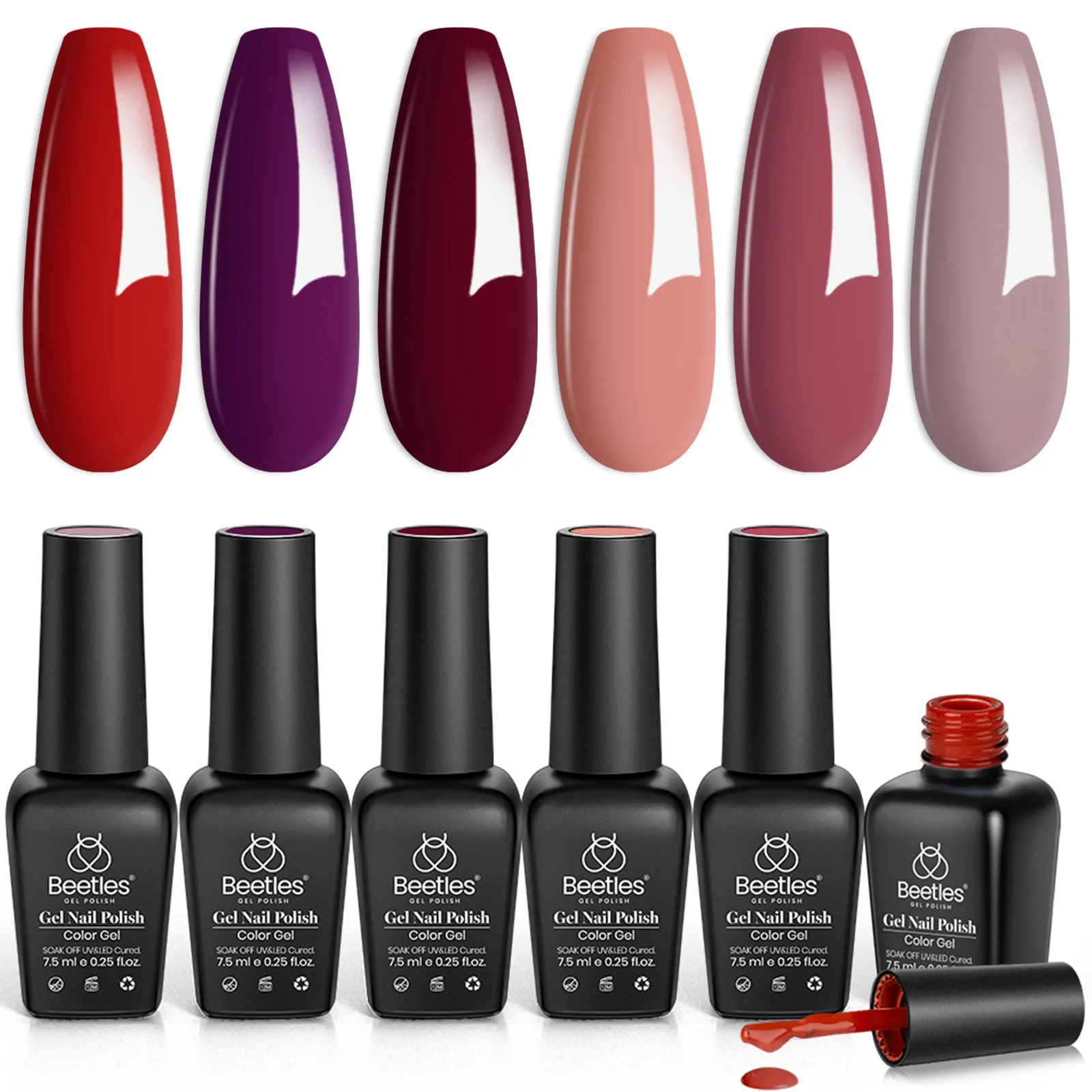 Raspberry Sorbet | 6 Colors Gel Polish Set - Image 7
