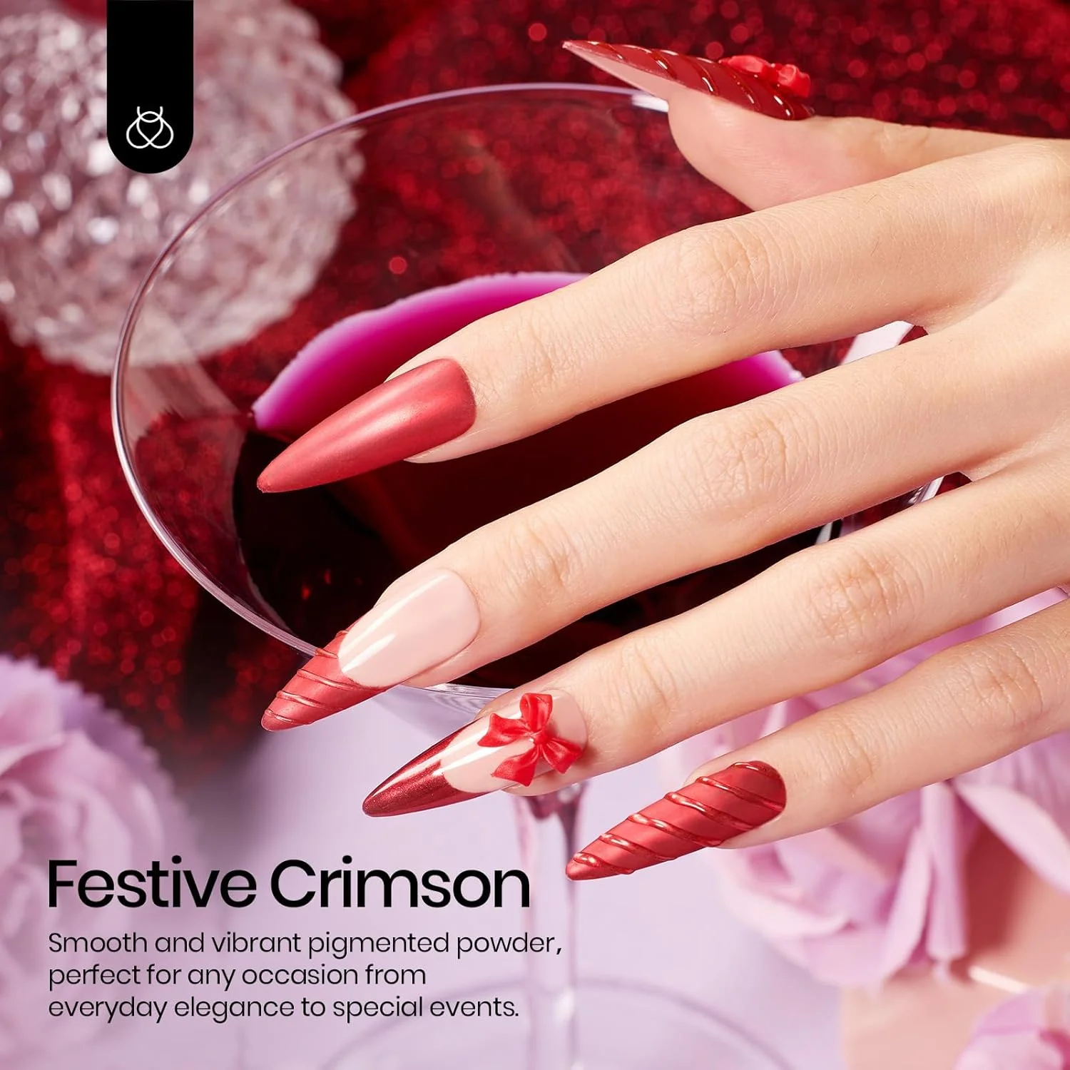 Red Metallic Mirror -Chrome Nail Powder - Image 5