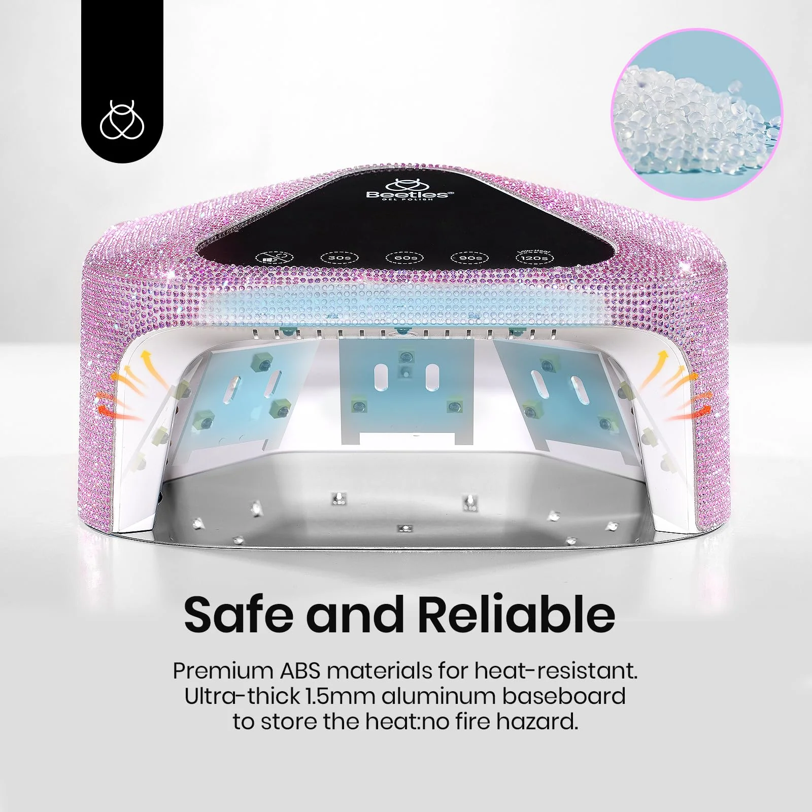 (Free Laser Tote Bag) Rhinestones UV Nail Lamp Cordless  Rechargeable with 4 Modes Professional - Image 7