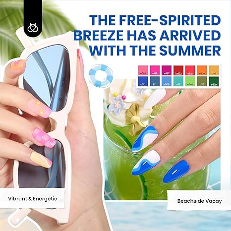 Seasonal Harmony Gel Nail Polish | 60 Nail Gel Polish Colors Kit total 70pcs - Image 4