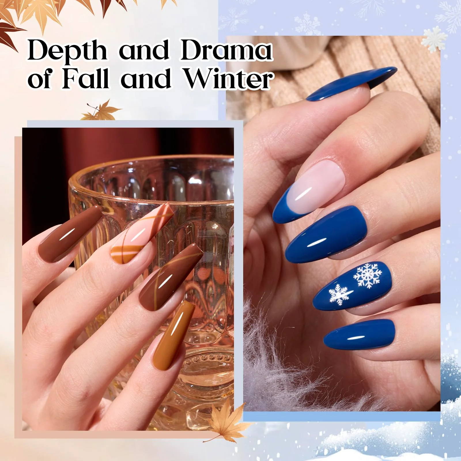 Beetles Gel Nail Starter Kit Seasons Impressions 25 Color Bottle Gel All-in-One Mani Kit - Image 3
