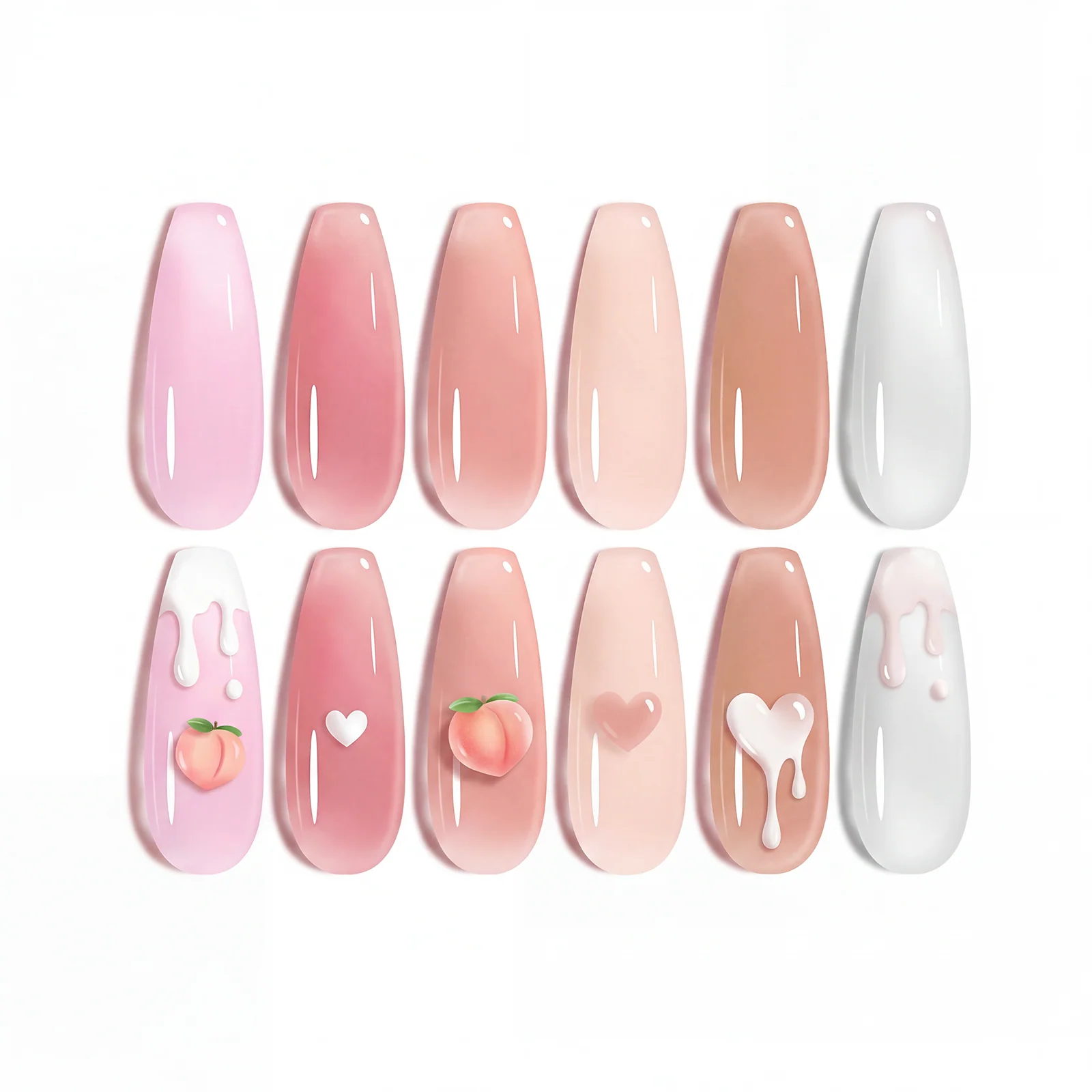 Sheer Luck | 6 Colors Gel Polish Set Nails
