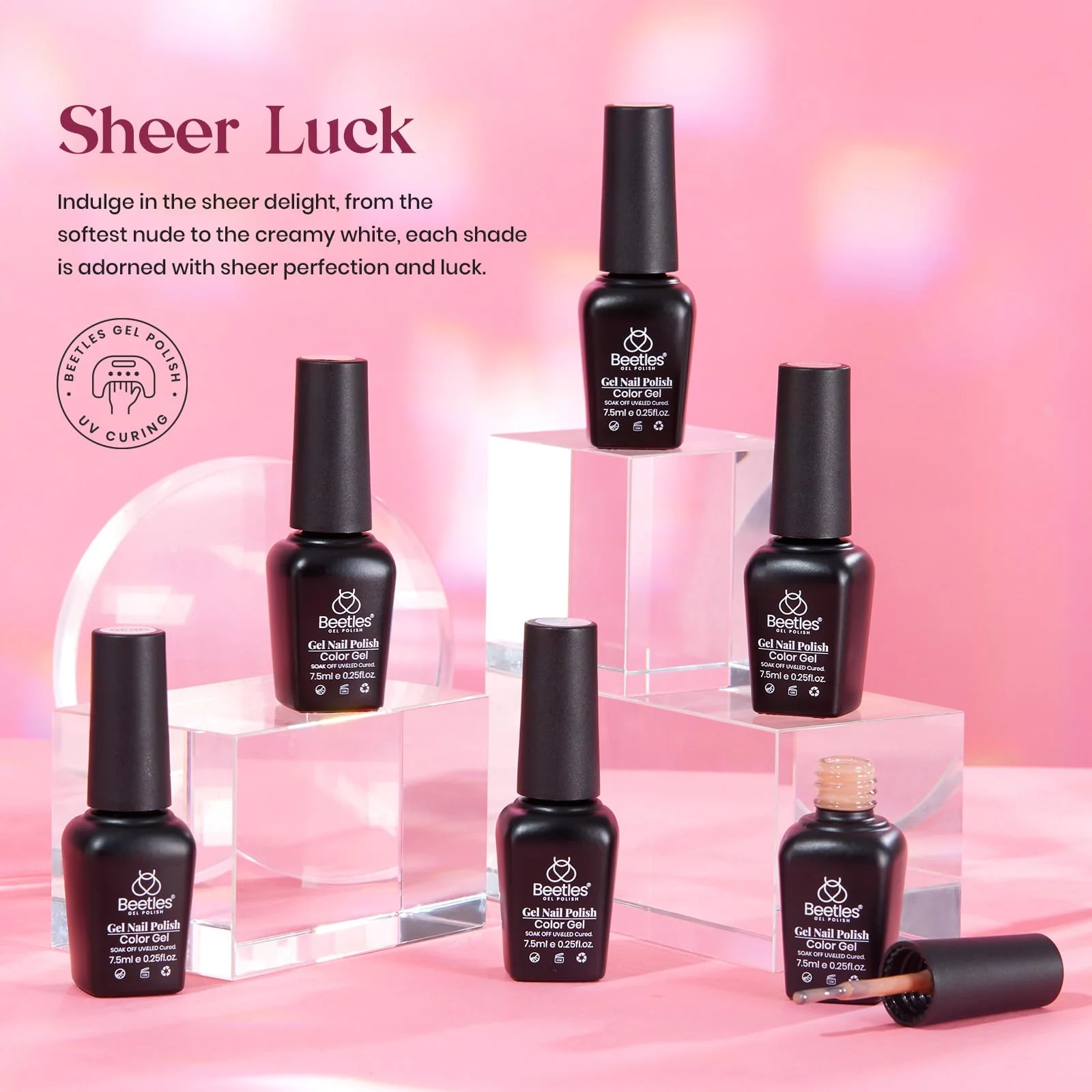 Sheer Luck | 6 Colors Gel Polish Set Nails - Image 2