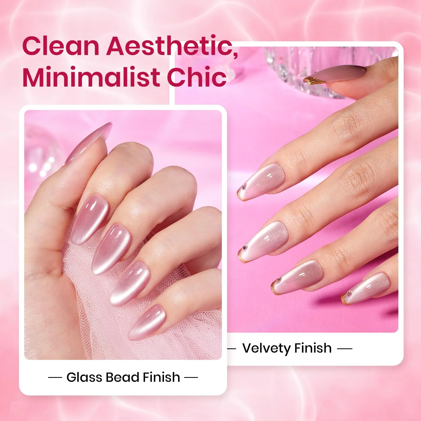 Shimmer Glass Cat Eye 6 Colors Gel Polish Set - Image 3