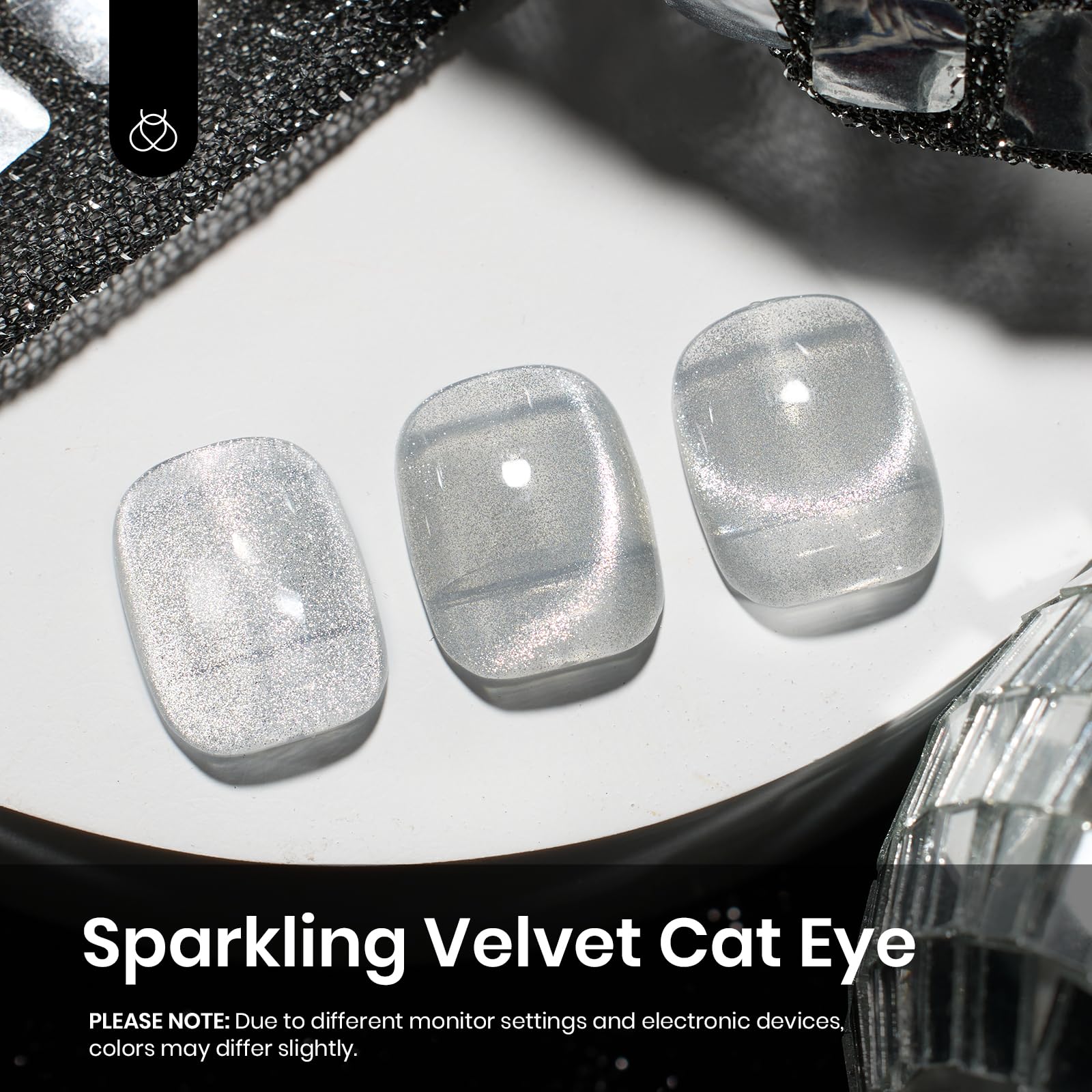Sliver Dreamscape|9ml Gel Polish Silver Nail Colors Glitter Gel Star Nails - Image 2