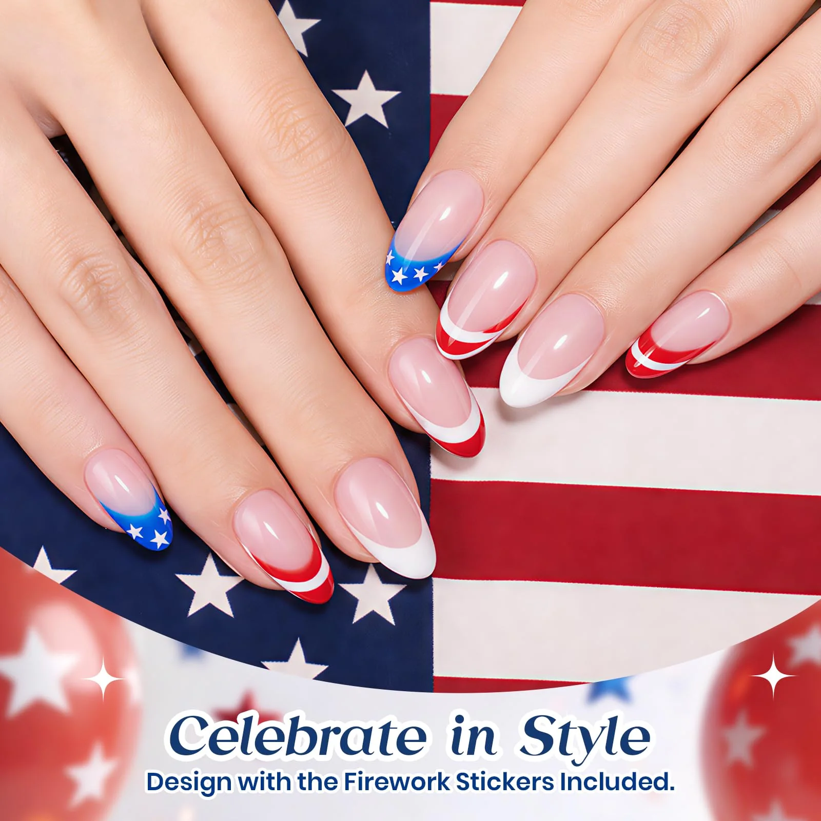 Song Of Freedom Colors| 6 Colors Red White Blue Gel Nail Polish With Cat Eye - Image 4
