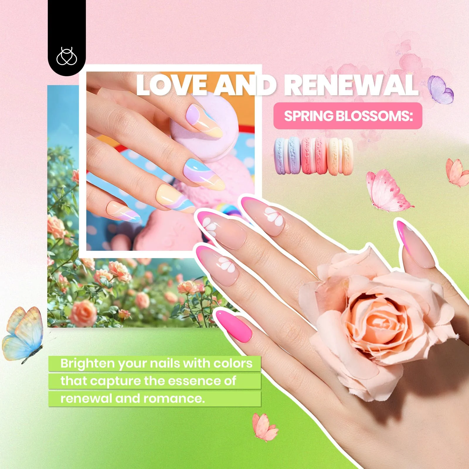 Beetles Gel Nail Starter Kit Vivid Seasons Manicure 35 Colors 68Pcs All-in-One Mani Set - Image 3