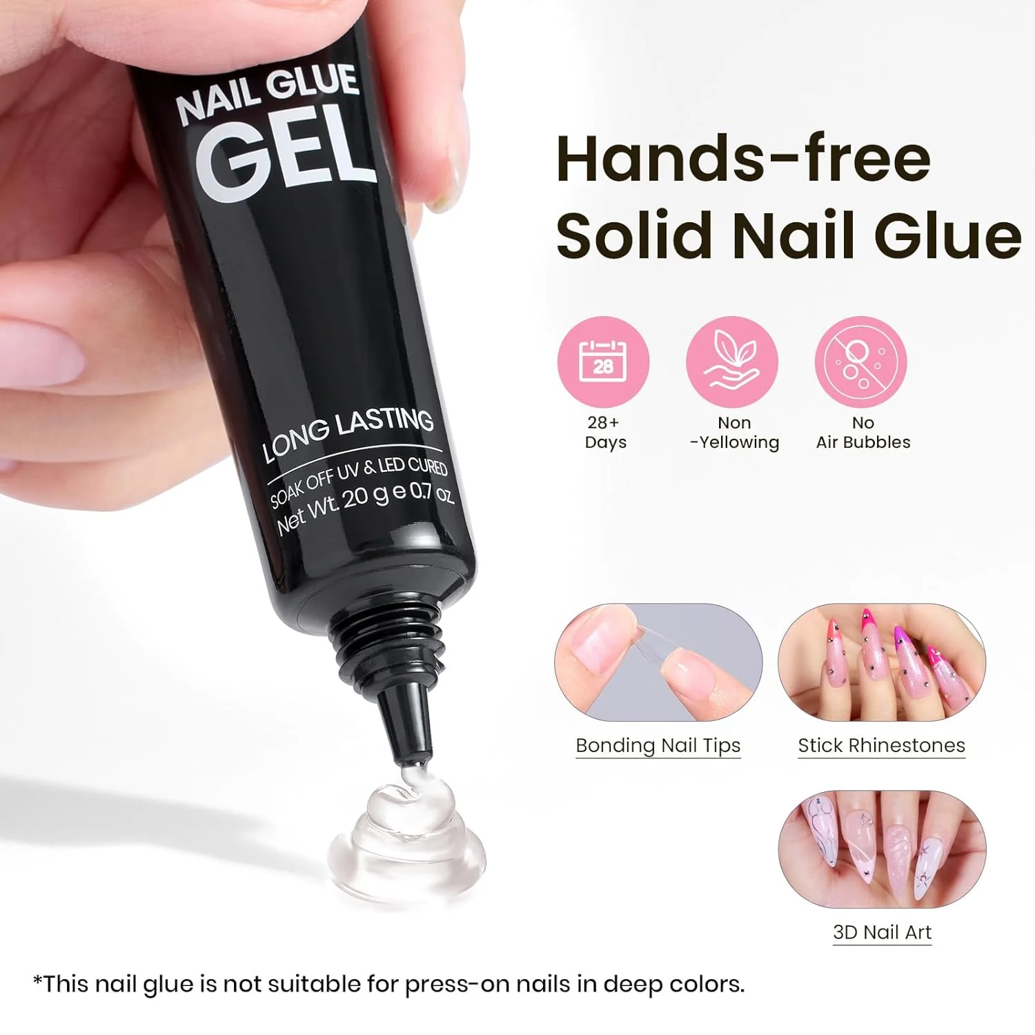 Tipex Medium Stiletto Half Matte Nail Tips Kit | 224pcs - Image 7