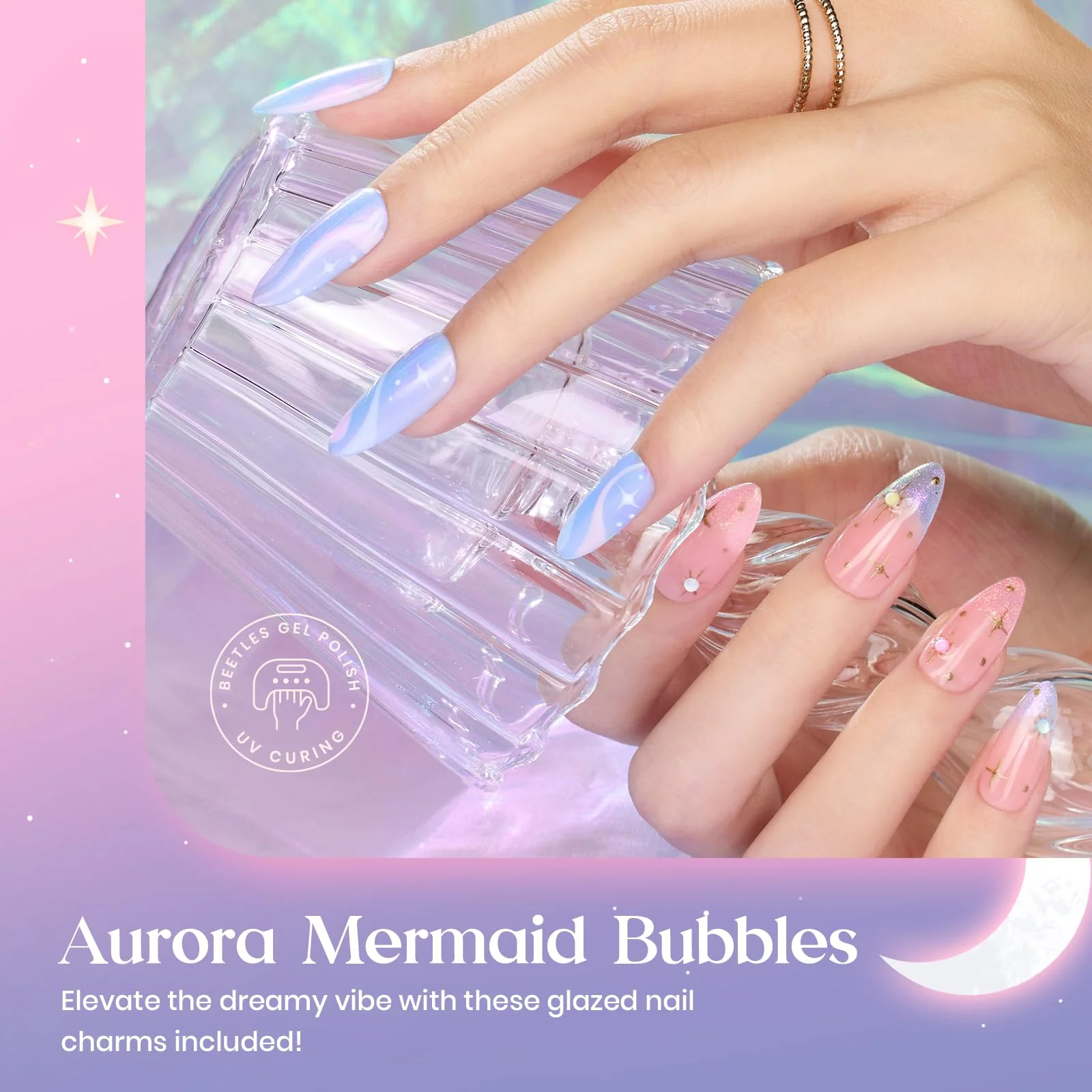 Unicorn Heaven | 6 Colors Pearl Shell Gel Polish Set Summer Nails - Image 3