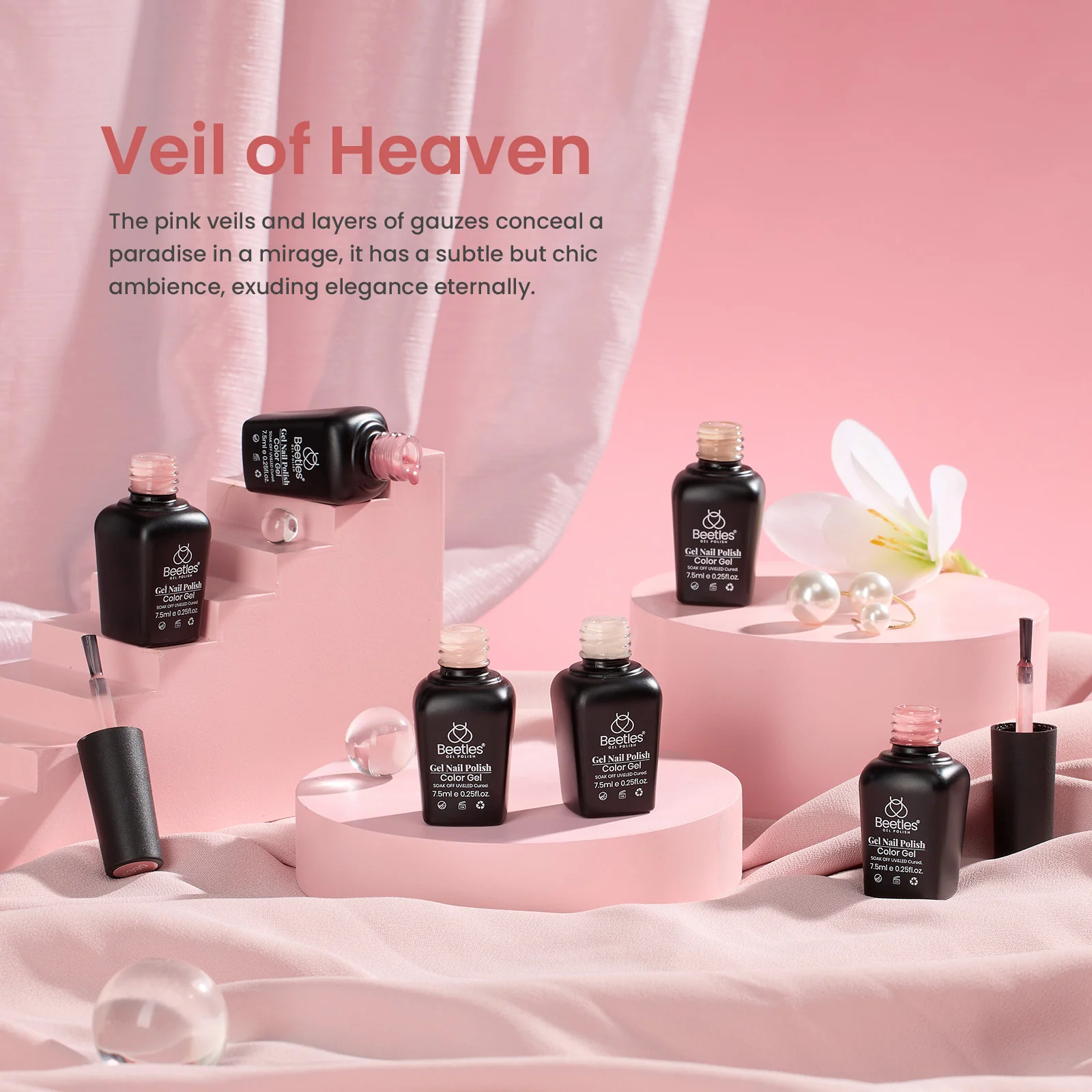 Veil of Heaven | 6 Colors Gel Polish Set Nails - Image 2