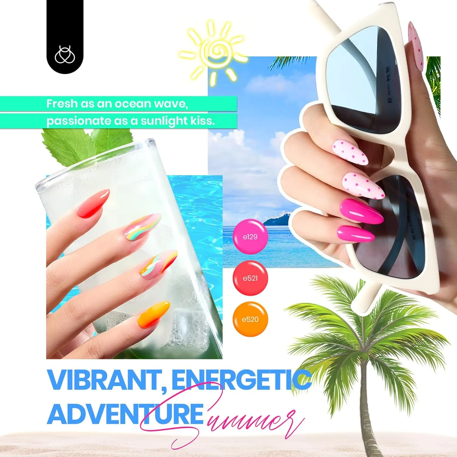 Vivid Seasons- Nails 36 Colors Gel Nail Polish Gift Set - Image 4