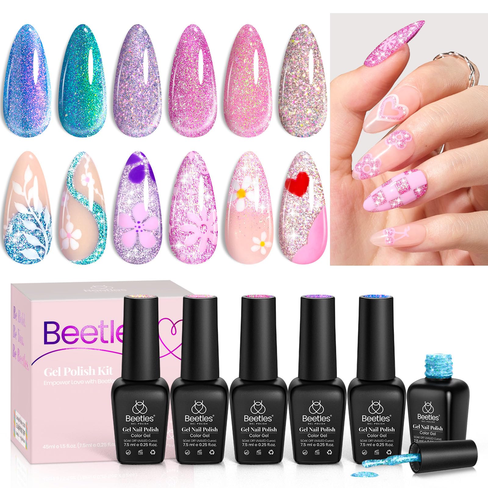 Whimsical Wonders | 6 Colors Gel Polish Set Nails - Image 9
