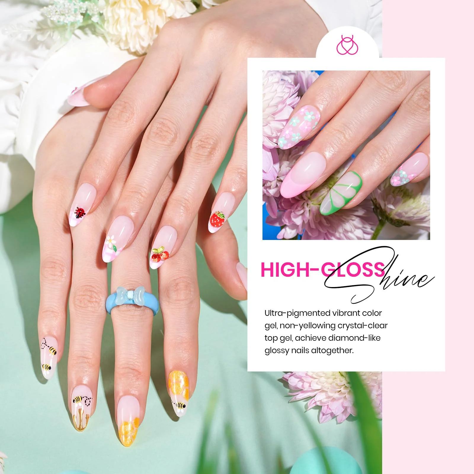 Woodland Fairy- Jelly Glitter 36 Gel Colors Summer Nails Kits - Image 4