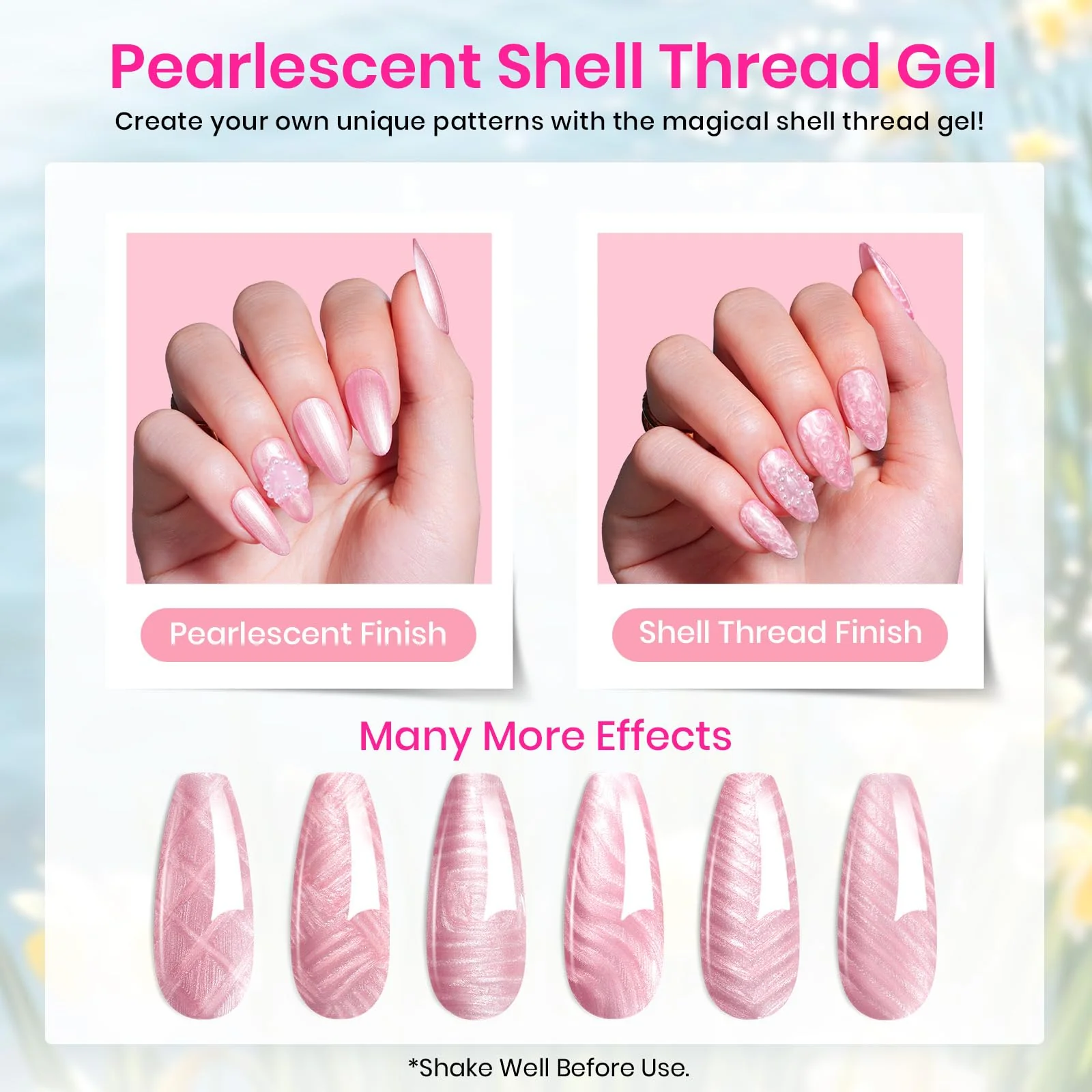 Woodland Fairy- Jelly Glitter 36 Gel Colors Summer Nails Kits - Image 6