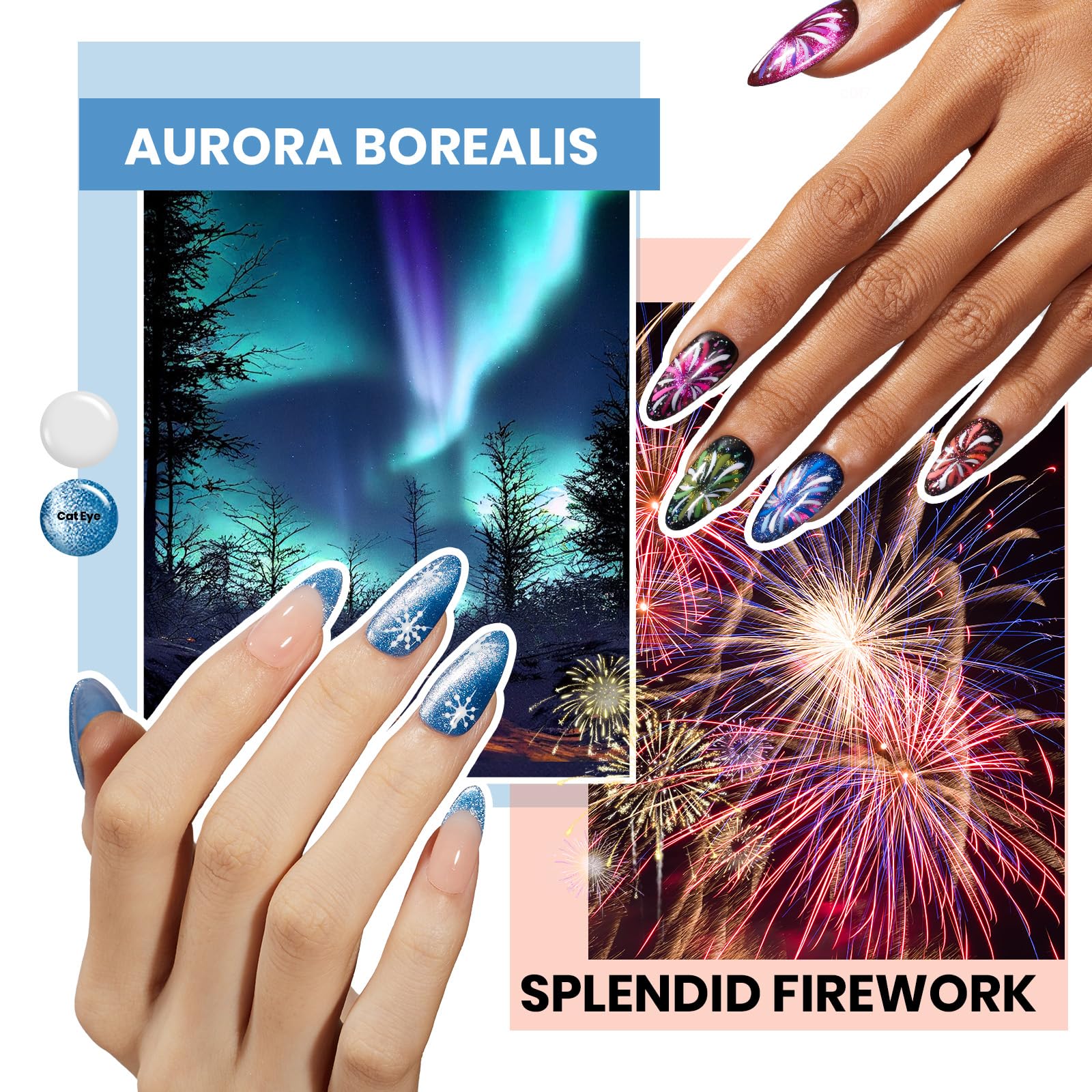 (Free Storage Bag) 60 Colors 77 Pcs Summer Nails Perfect Gift Set - World Travel Collection - Image 4