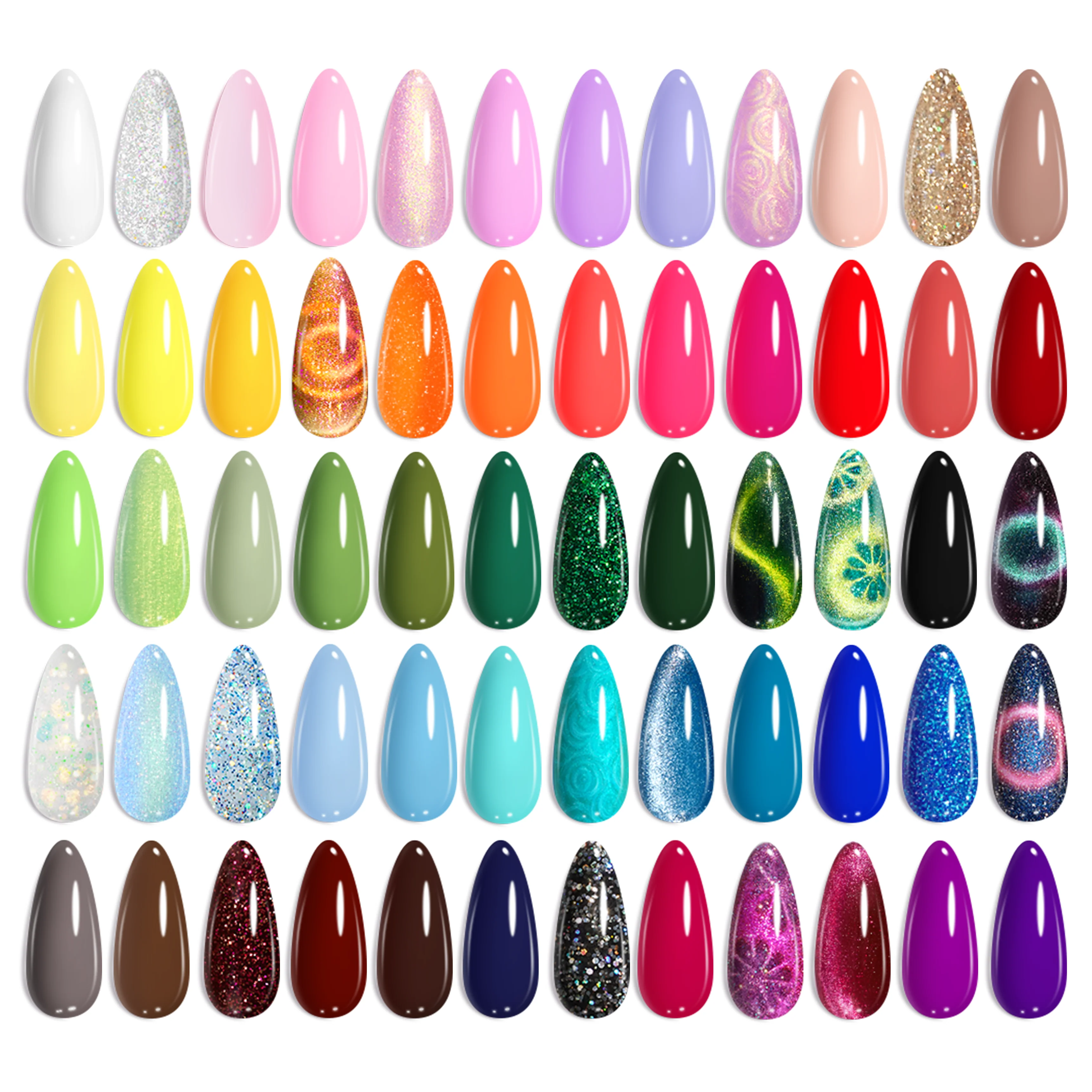 (Free Storage Bag) 60 Colors 77 Pcs Summer Nails Perfect Gift Set - World Travel Collection - Image 6
